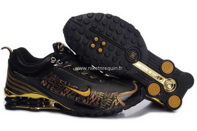 Hommes Nike Shox 93 Noire Doree